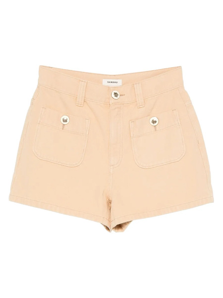  Sandro Pocket Cotton Shorts - Neutrals 
