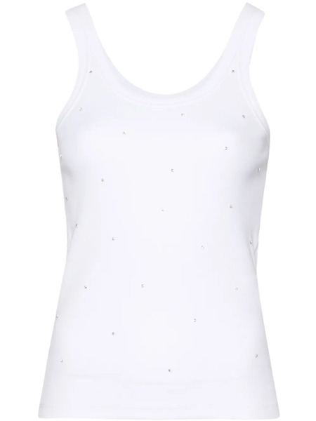  Sandro Rhinestone-embellished Tank Top - White 