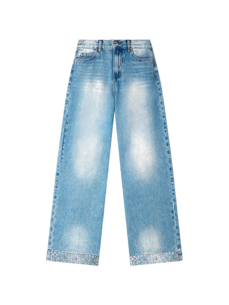  Sandro Rhinestone-embellishment Straight Jeans - Blue 