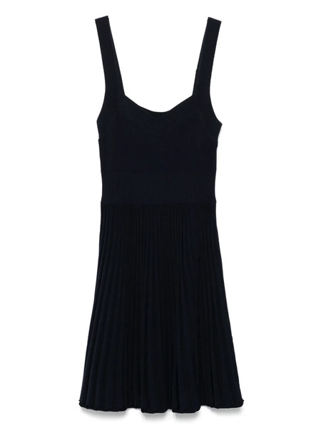  Sandro Ribbed-knit Mini Dress - Blue 