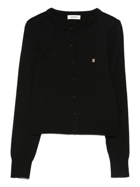  Sandro Round-neck Cardigan - Black 