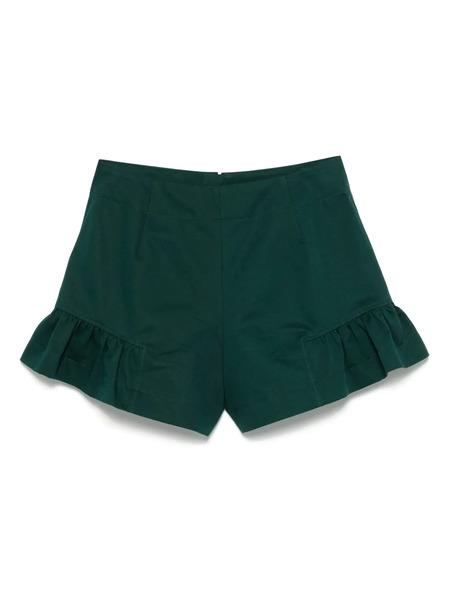  Sandro Ruched-detail Shorts - Green 