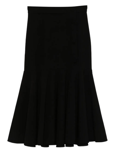  Sandro Ruffled Midi Skirt - Black 