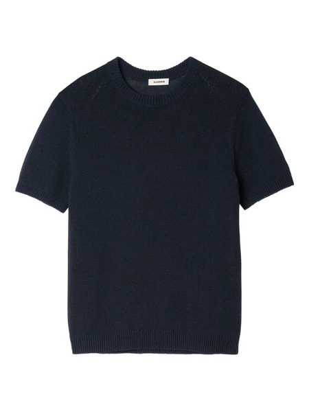  Sandro Short-sleeved Crew-neck T-shirt - Blue 