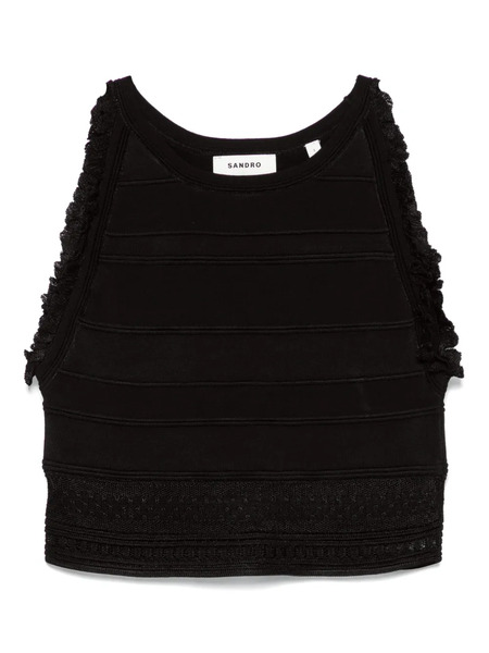  Sandro Sleeveless Top - Black 