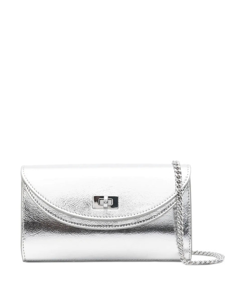  Sandro Small Turn-lock Chain-strap Cross Body Bag - Silver 