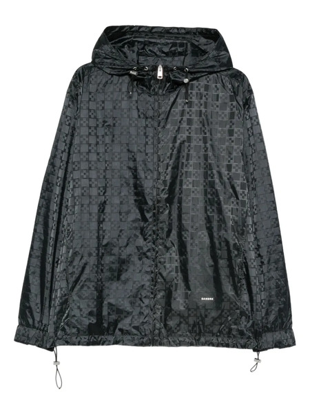  Sandro Square-pattern Jacket - Black 