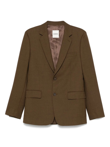  Sandro Stretch-wool Blazer - Brown 