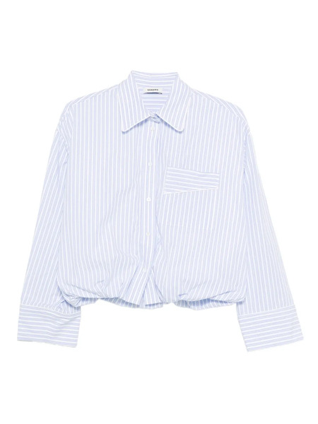  Sandro Strip-pattern Shirt - White 