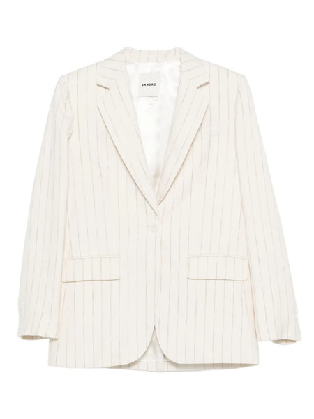  Sandro Striped-pattern Blazer - Neutrals 
