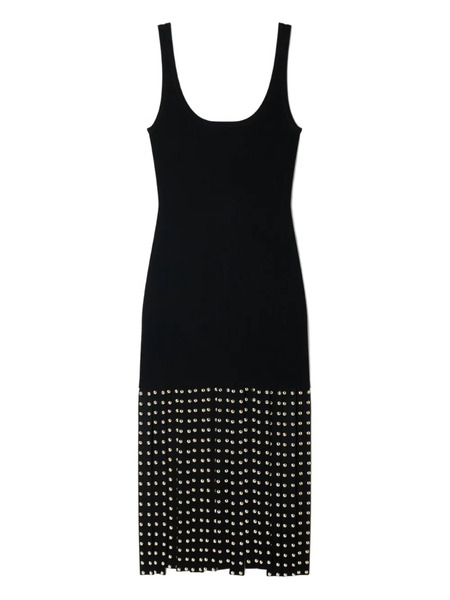  Sandro Studded Knitted Midi Dress - Black 