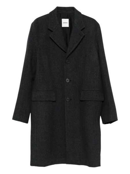  Sandro Three-button Wool Coat - Grey 