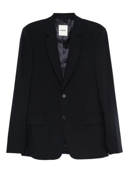  Sandro Two-button Flap-pocket Blazer - Blue 
