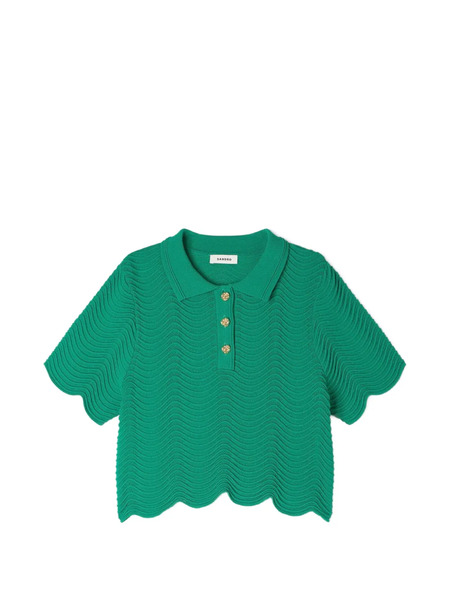  Sandro Wave-pattern T-shirt - Green 
