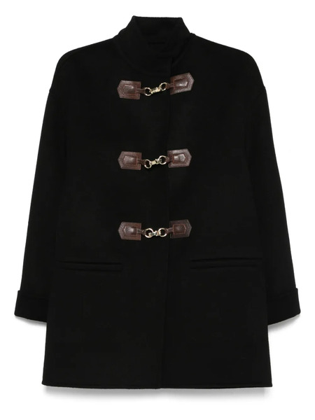  Sandro Wool Coat - Black 