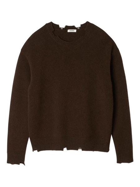  Sandro Wool Sweater - Brown 
