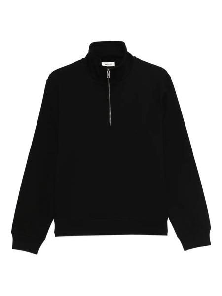  Sandro Zip Cotton Sweatshirt - Black 
