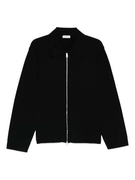  Sandro Zip-up Knit Cardigan - Black 