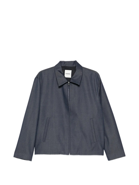  Sandro Zipped Shirt Jacket - Blue 