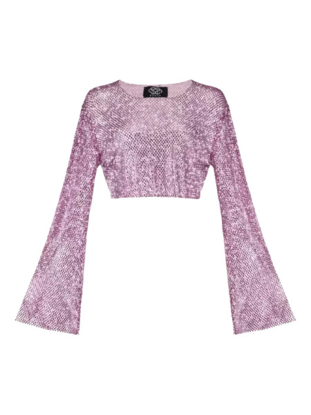  Santa Brands Crystal-embellished Top - Pink 