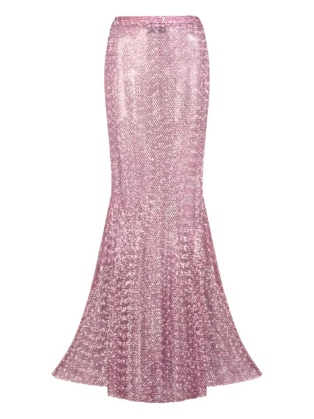  Santa Brands Rhinestone-embellishment Maxi Skirt - Pink 