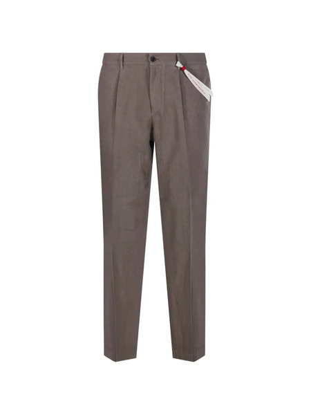  Santaniello Irno Pleated Trousers - Brown 