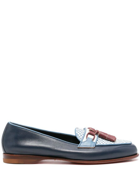  Santoni Andrea Tassel-embellished Loafers - Blue 