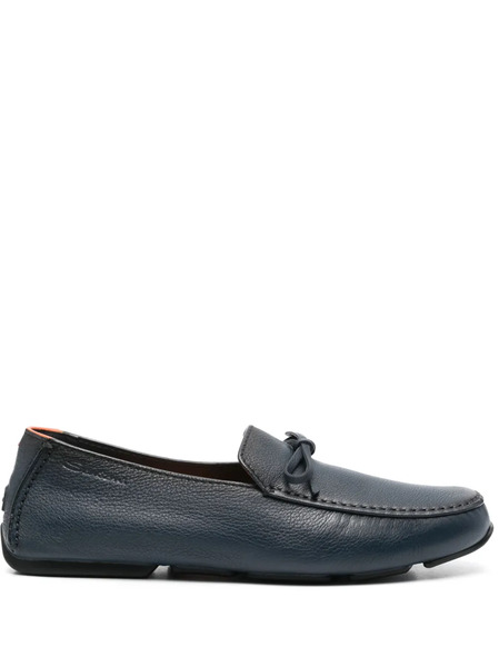  Santoni Bow Loafers - Blue 