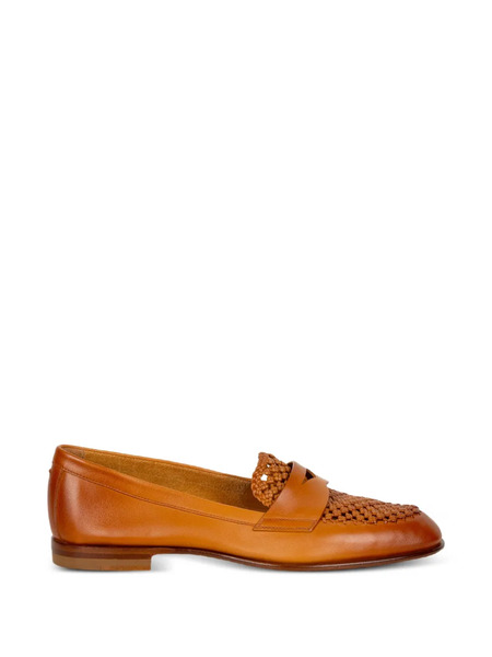  Santoni Brown Loafers 