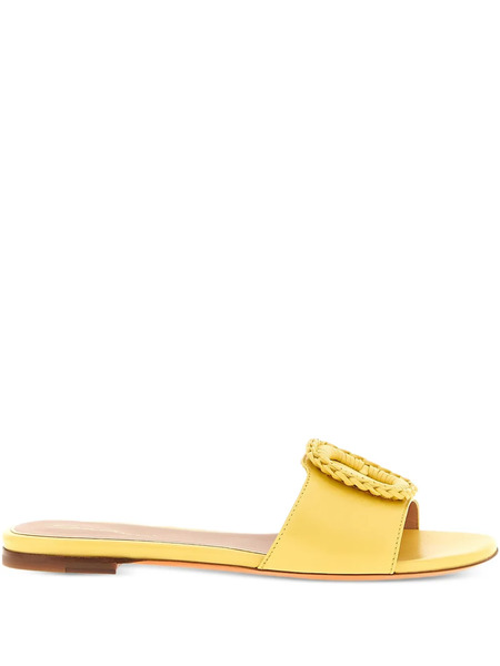  Santoni Corolle Weaving-detail Sandals - Yellow 