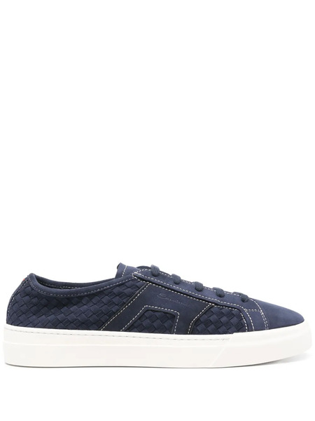  Santoni Double Buckle Sneakers - Blue 
