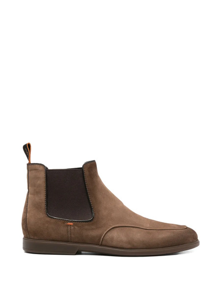  Santoni Elastic-panel Boots - Brown 