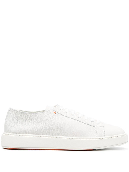  Santoni Grey Lace Up Sneakers 