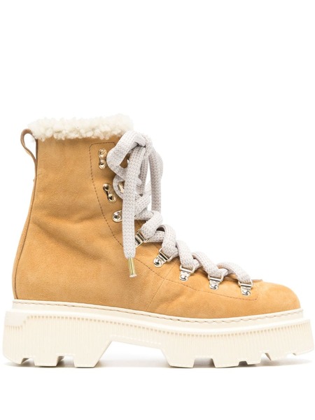  Santoni Houring Suede Boots - Brown 