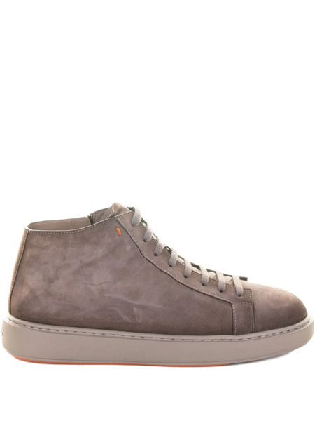  Santoni Lace-up Zip Boots - Brown 