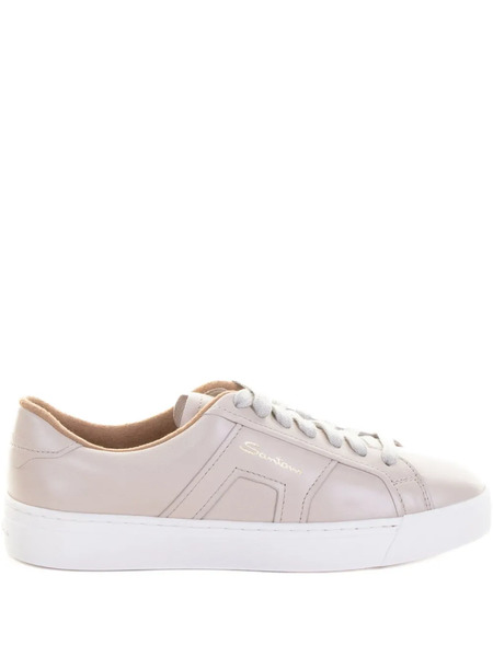  Santoni Leather Lace-up Sneakers - Pink 