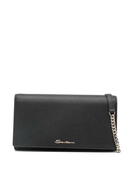 Santoni Leather Wallet - Black 