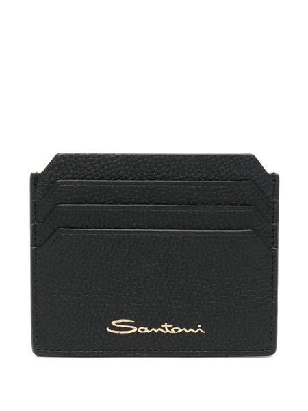  Santoni Logo-print Wallet - Black 