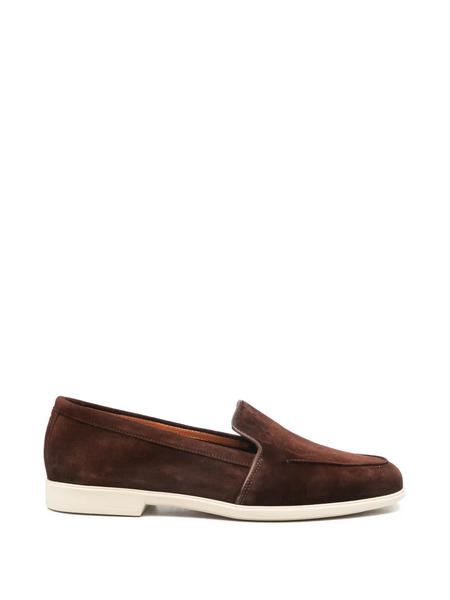  Santoni Malibu Slip-on Loafers - Brown 