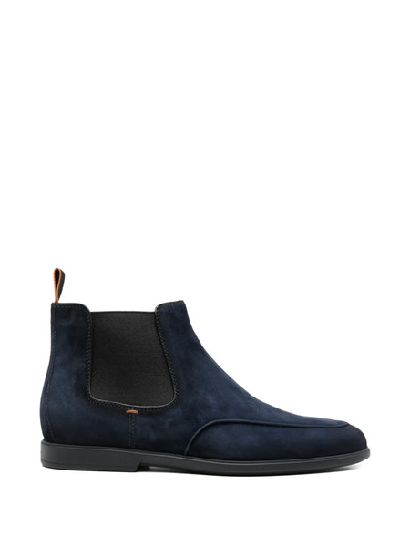  Santoni Panelled Boots - Blue 