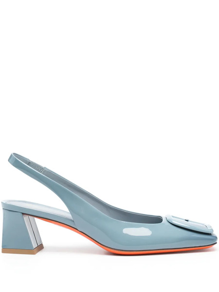  Santoni Patent-leather Pumps - Blue 