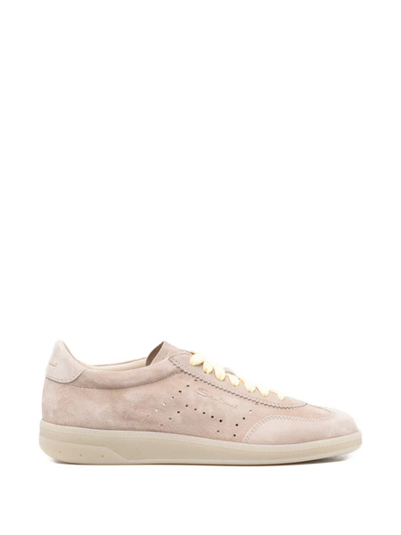  Santoni Perforated-detail Sneakers - Brown 