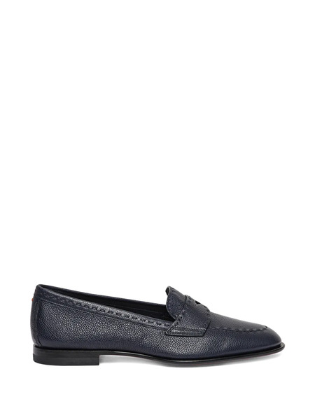  Santoni Round-toe Penny Loafers - Blue 
