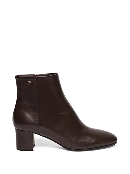  Santoni Round-toe Zip-fastening Boots - Brown 
