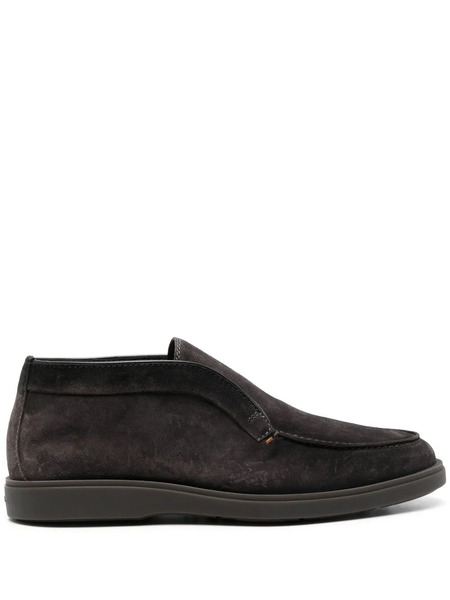  Santoni Slip-on Suede Desert Boots - Brown 