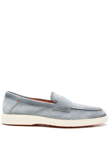  Santoni Suede Loafers - Blue 