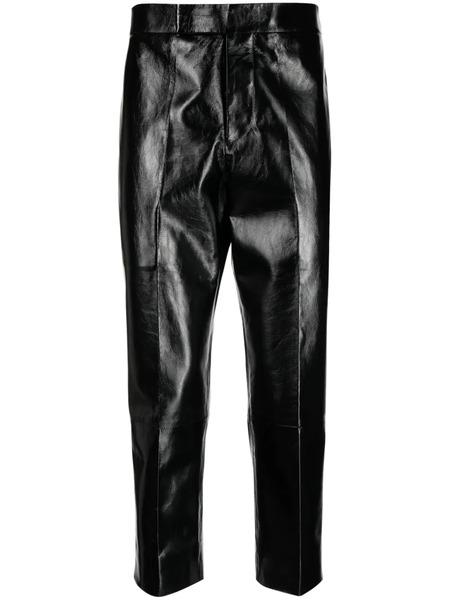  Sapio Cropped Leather Trousers - Black 