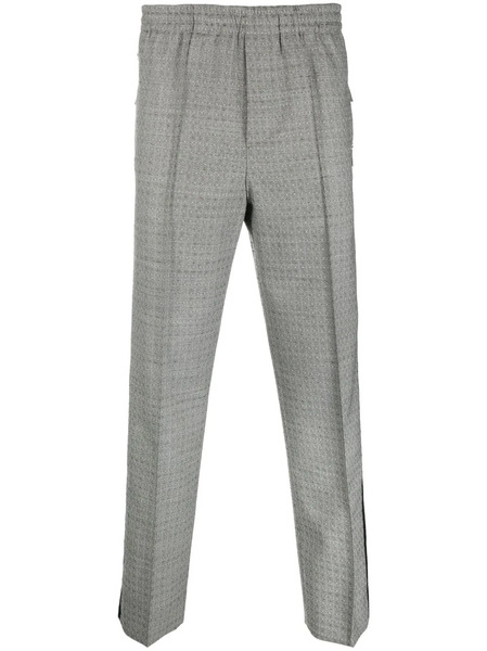  Sapio N40 Graphic-print Straight-leg Trousers - Grey 