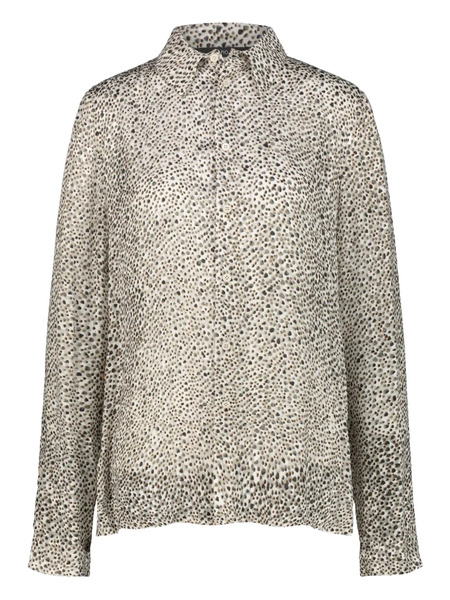  Sapio N16 Long-sleeved Polka-dot Shirt - Neutrals 