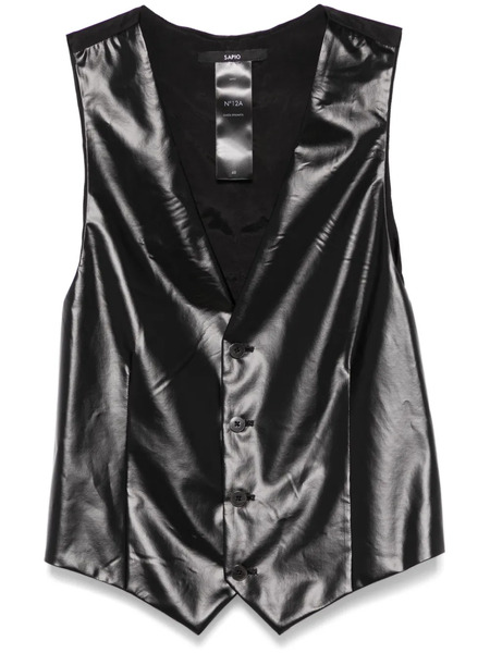  Sapio Nº12a Waistcoat - Black 